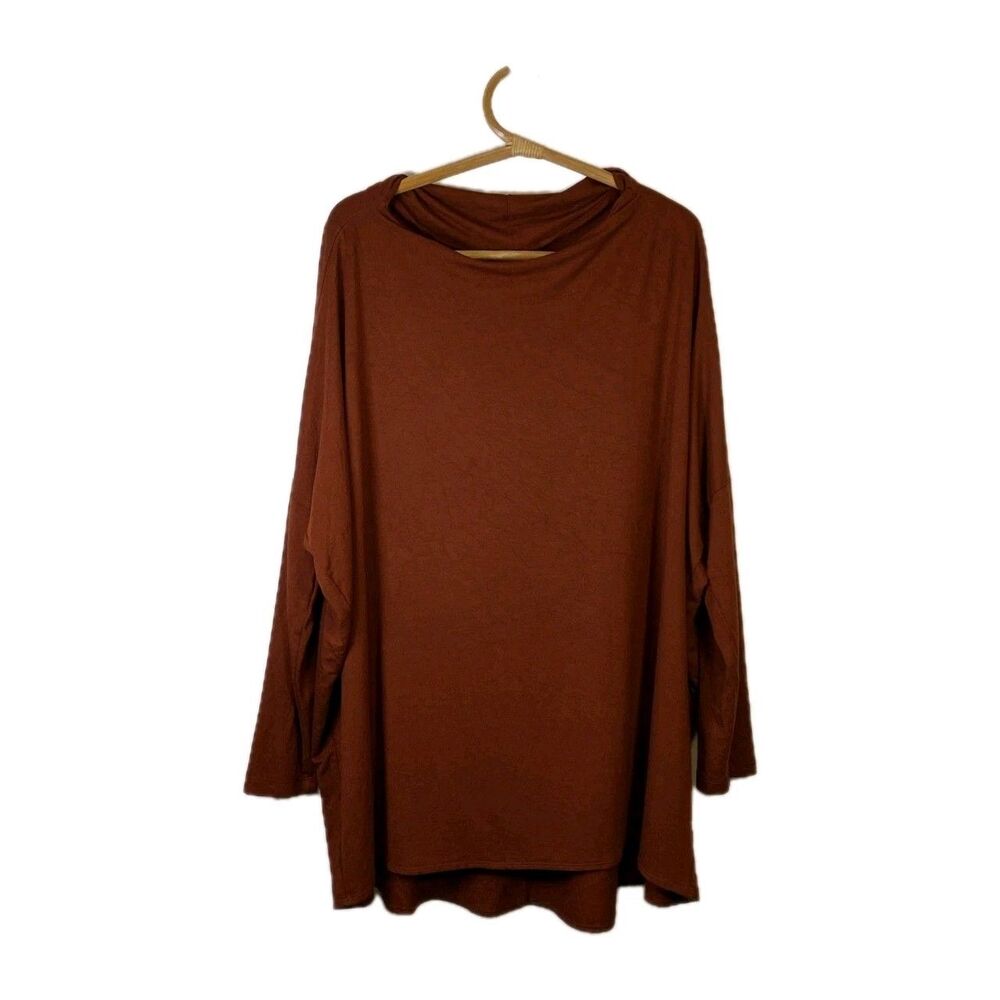 Bryn Walker - Size L - Oversized, Dropped Shoulder, French Terry, Russet Tunic